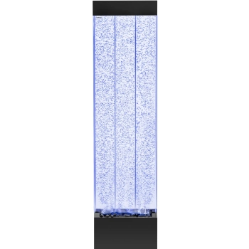 Ściana wodna bąbelkowa z oświetleniem LED 39 x 151.5 x 26 cm