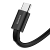 Kabel przewód Superior do Huawei USB - USB-C 11V / 6A SuperCharge 1m - czarny